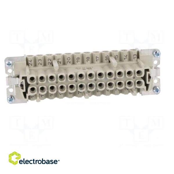 Connector: HDC | female | PIN: 24 | size 24 | Pitch: 104x27mm | 500V | 16A image 9
