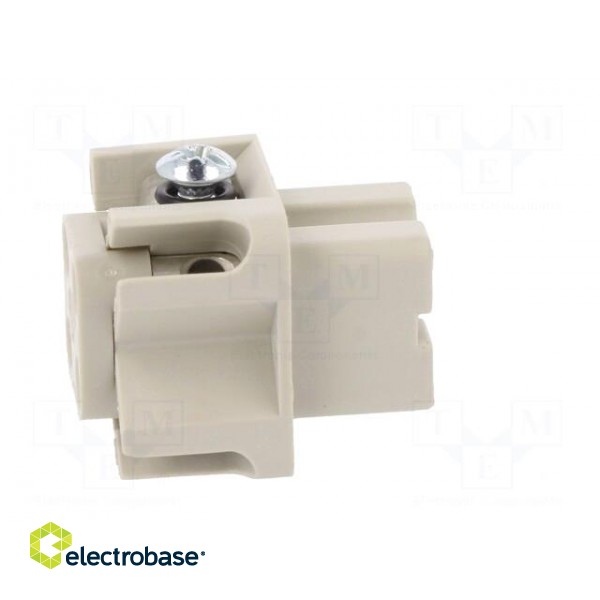 Connector: HDC | female | PIN: 4 | size 3 | contact insert | 400V | 10A image 7