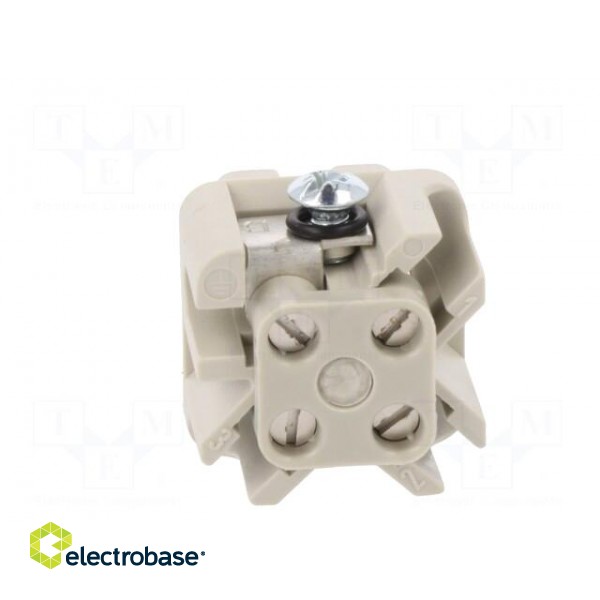 Connector: HDC | female | PIN: 4 | size 3 | Pitch: 1x screw (21x21mm) image 5