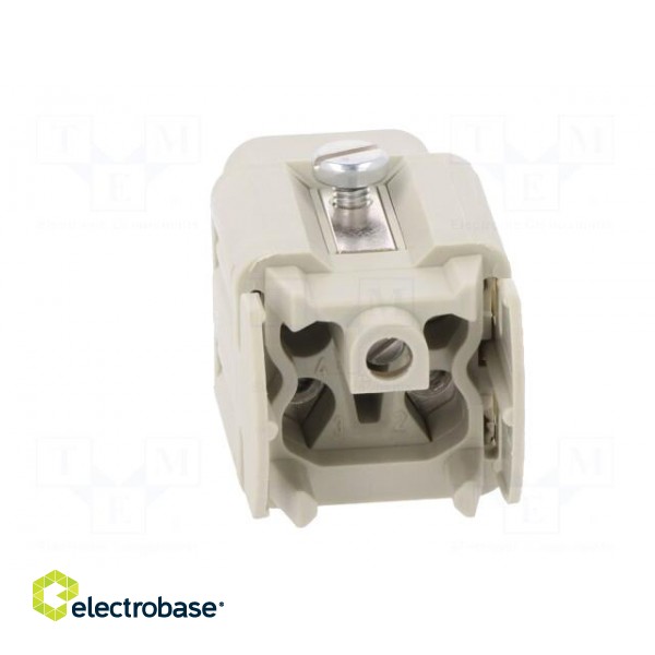Connector: HDC | female | PIN: 5 | size 3 | contact insert | 400V | 10A image 5