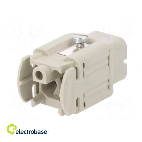Connector: HDC | female | PIN: 5 | size 3 | contact insert | 400V | 10A image 6