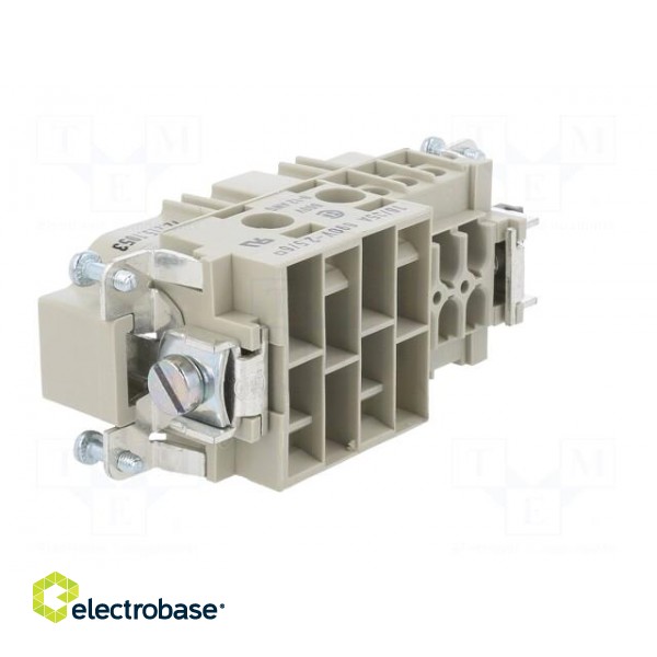 Connector: HDC | male | PIN: 10(4+6) | size 16 | contact insert | 690V paveikslėlis 4