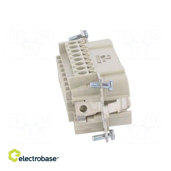 Connector: HDC | male | PIN: 16 | size 16 | contact insert | 500V | 16A image 7
