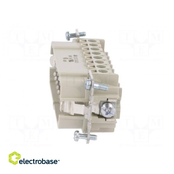 Connector: HDC | male | PIN: 16 | size 16 | contact insert | 500V | 16A image 3