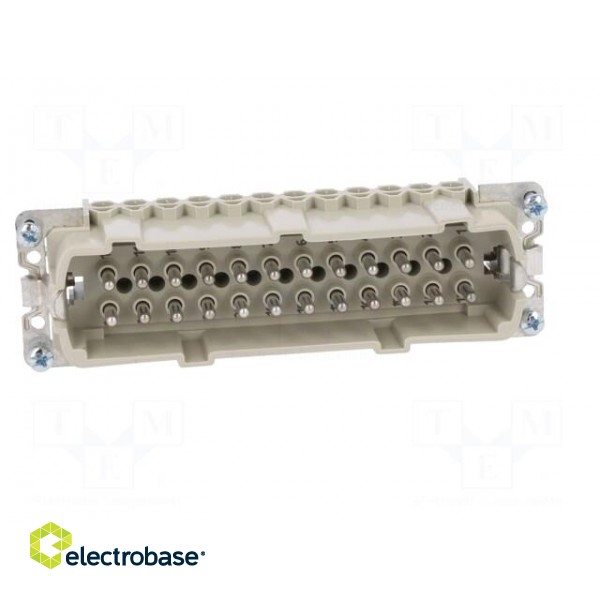 Connector: HDC | male | PIN: 24 | size 24 | contact insert | 500V | 16A paveikslėlis 9