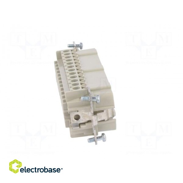 Connector: HDC | male | PIN: 24 | size 24 | contact insert | 500V | 16A paveikslėlis 7