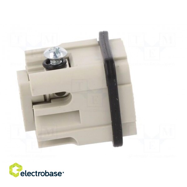 Connector: HDC | male | PIN: 4 | size 3 | contact insert | 400V | 10A image 7