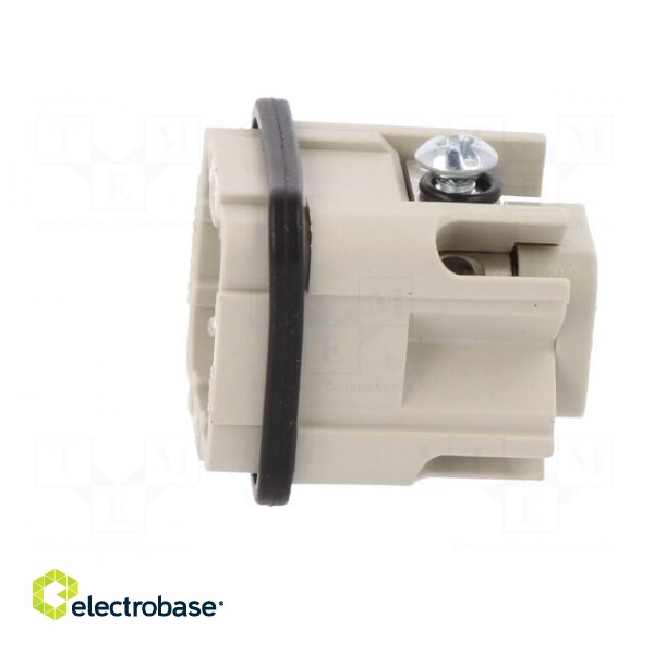 Connector: HDC | male | PIN: 4 | size 3 | contact insert | 400V | 10A image 3