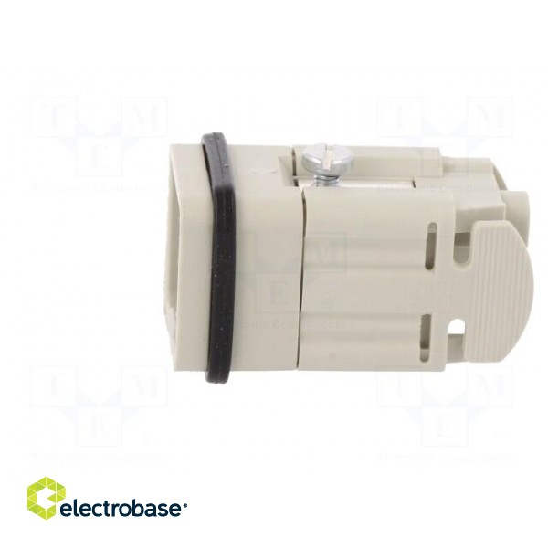 Connector: HDC | male | PIN: 5 | size 3 | contact insert | 400V | 10A image 3