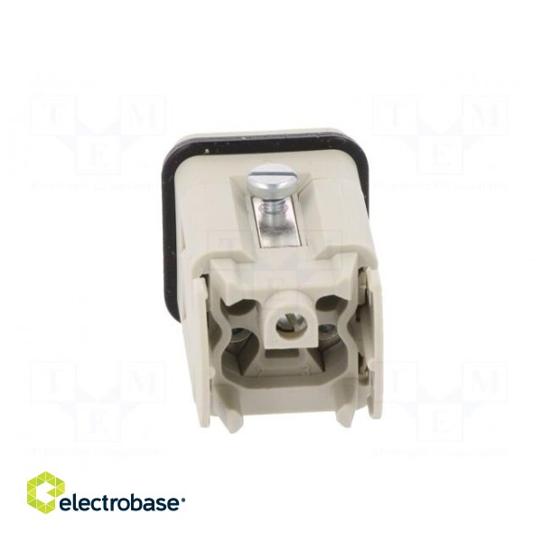 Connector: HDC | male | PIN: 5 | size 3 | contact insert | 400V | 10A paveikslėlis 5