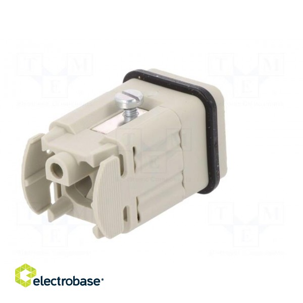 Connector: HDC | male | PIN: 5 | size 3 | contact insert | 400V | 10A фото 6