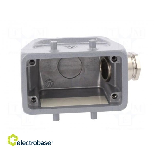 Enclosure: for HDC connectors | size 10 | Pitch: 57x27mm | for cable paveikslėlis 9