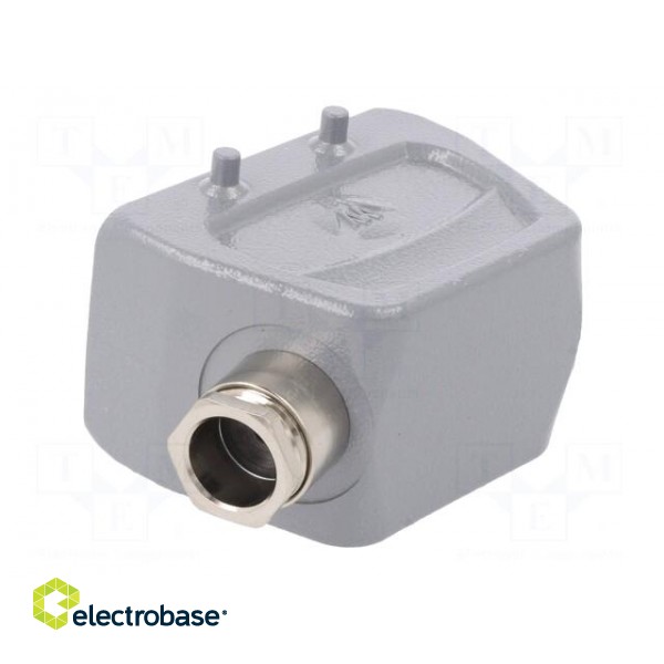 Enclosure: for HDC connectors | size 10 | Pitch: 57x27mm | for cable image 4
