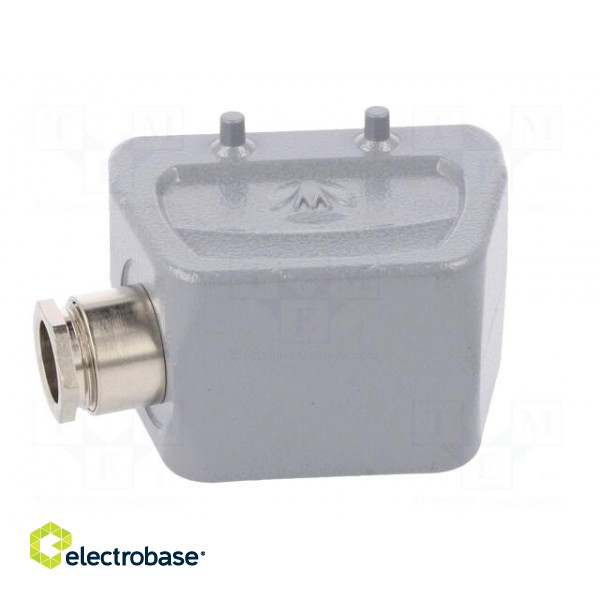 Enclosure: for HDC connectors | size 10 | Pitch: 57x27mm | for cable paveikslėlis 5