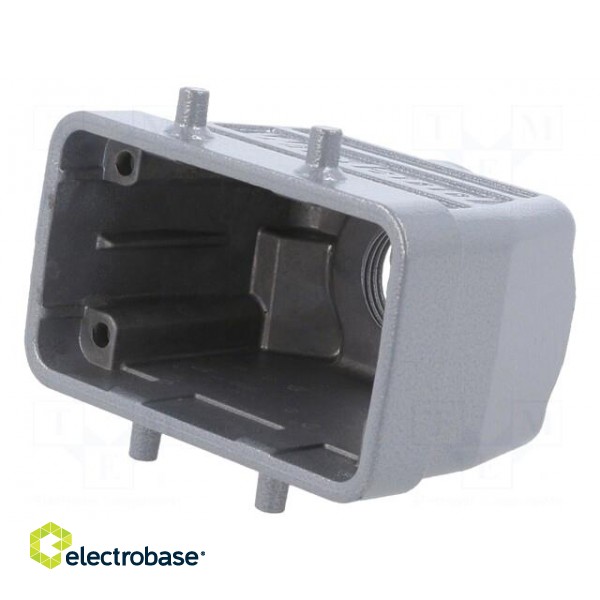 Enclosure: for HDC connectors | size 10 | for cable | M25 | straight фото 1