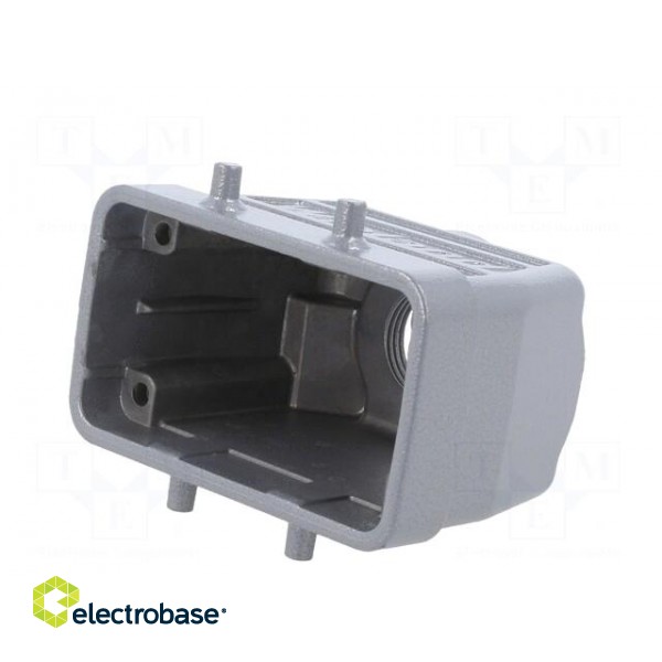 Enclosure: for HDC connectors | size 10 | for cable | M25 | straight paveikslėlis 2