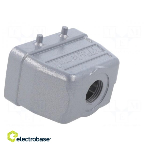 Enclosure: for HDC connectors | size 10 | for cable | M25 | straight paveikslėlis 4