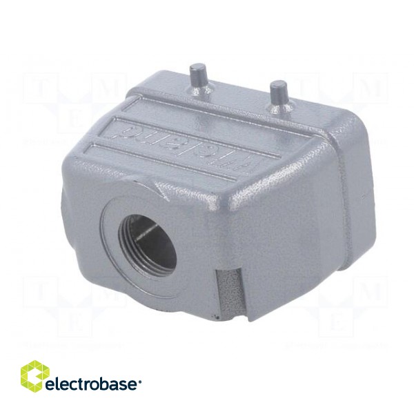 Enclosure: for HDC connectors | size 10 | for cable | M25 | straight paveikslėlis 6