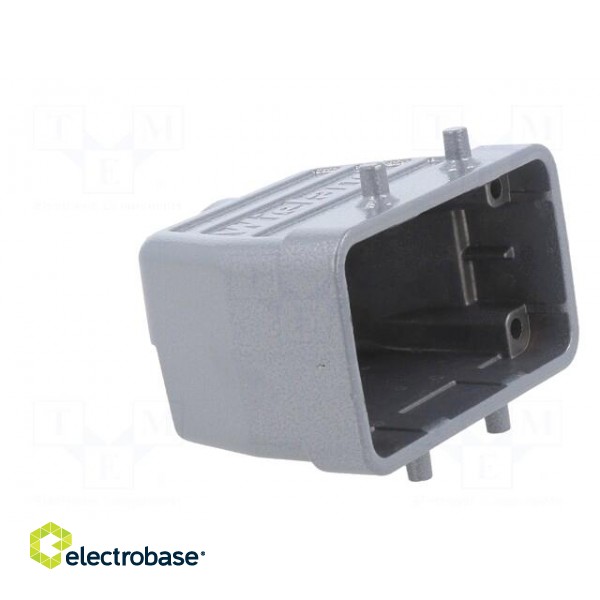 Enclosure: for HDC connectors | size 10 | for cable | M25 | straight paveikslėlis 8