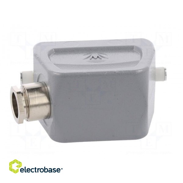 Enclosure: for HDC connectors | size 10 | Pitch: 57x27mm | for cable image 5