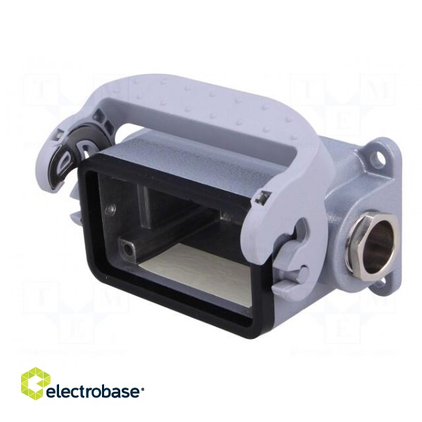 Enclosure: for HDC connectors | size 10 | Locking: with latch | M20 image 2