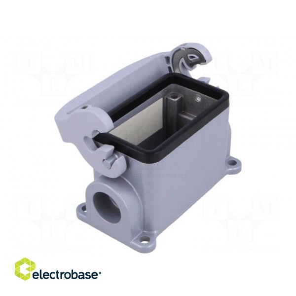 Enclosure: for HDC connectors | size 10 | Locking: with latch | M20 image 1