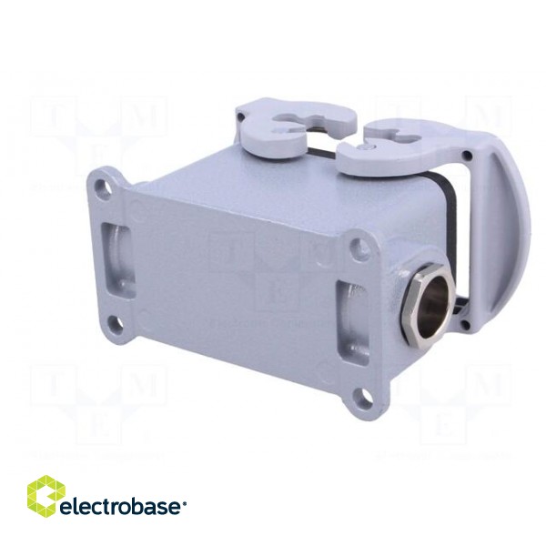 Enclosure: for HDC connectors | size 10 | Pitch: 57x27mm | M20 фото 6