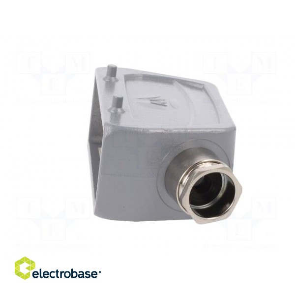 Enclosure: for HDC connectors | size 16 | for cable | M25 | angled image 3