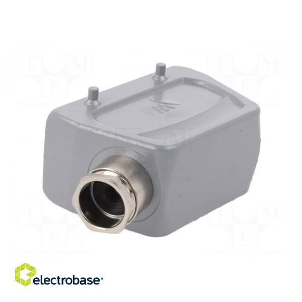 Enclosure: for HDC connectors | size 16 | for cable | M25 | angled image 4