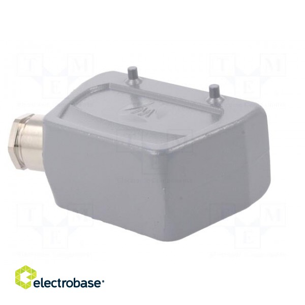 Enclosure: for HDC connectors | size 16 | for cable | M25 | angled image 6