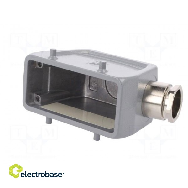 Enclosure: for HDC connectors | size 16 | for cable | M25 | angled image 2