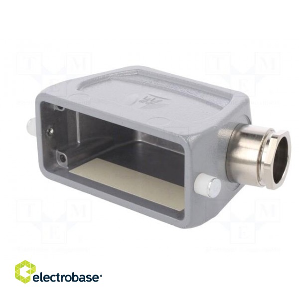 Enclosure: for HDC connectors | size 16 | Locking: for latch | M25 image 2