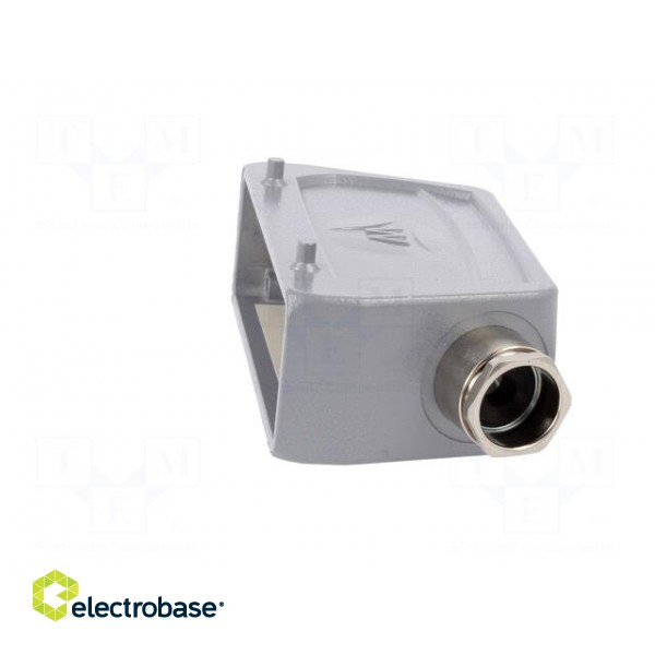 Enclosure: for HDC connectors | size 24 | for cable | M25 | angled image 3