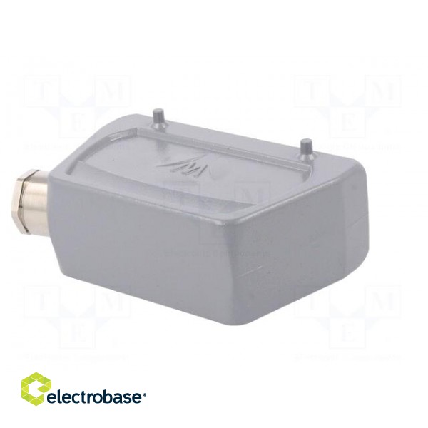Enclosure: for HDC connectors | size 24 | for cable | M25 | angled image 6