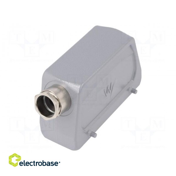 Enclosure: for HDC connectors | size 24 | for cable | M25 | angled image 1