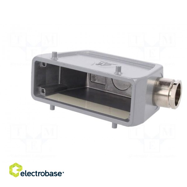 Enclosure: for HDC connectors | size 24 | for cable | M25 | angled image 2