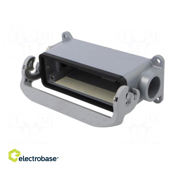 Enclosure: for HDC connectors | size 24 | Locking: with latch | M25 image 2