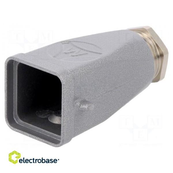 Enclosure: for HDC connectors | size 3 | Locking: for latch | M20 image 1