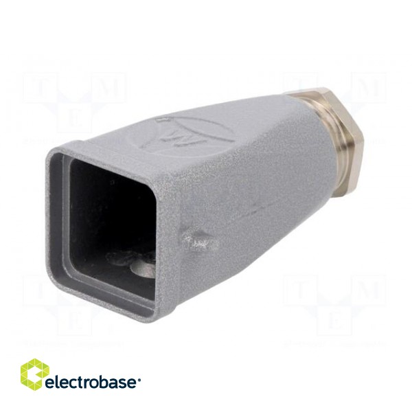 Enclosure: for HDC connectors | size 3 | Locking: for latch | M20 image 2
