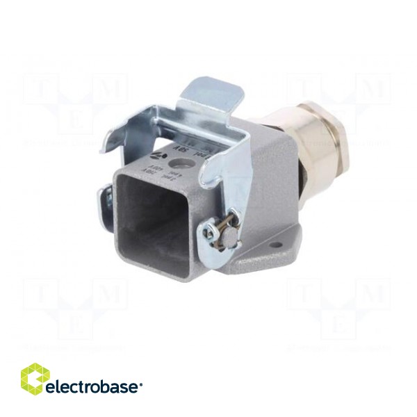 Enclosure: for HDC connectors | size 3 | Pitch: 1x screw (21x21mm) фото 2