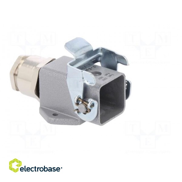 Enclosure: for HDC connectors | size 3 | Pitch: 1x screw (21x21mm) фото 8