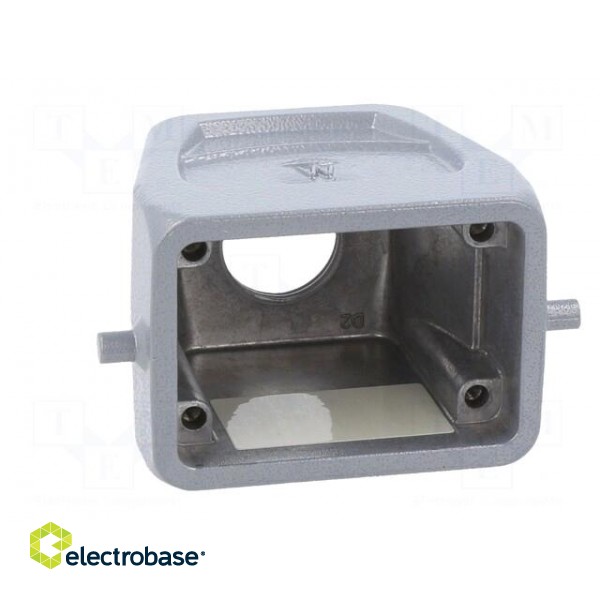 Enclosure: for HDC connectors | size 6 | Locking: for double latch paveikslėlis 9