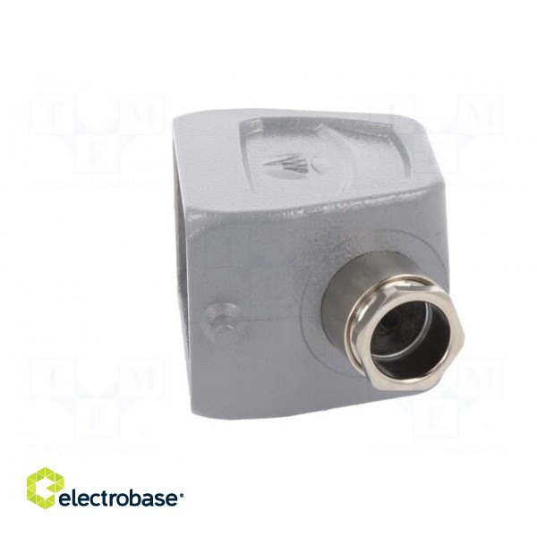Enclosure: for HDC connectors | size 6 | Pitch: 44x27mm | for cable paveikslėlis 3
