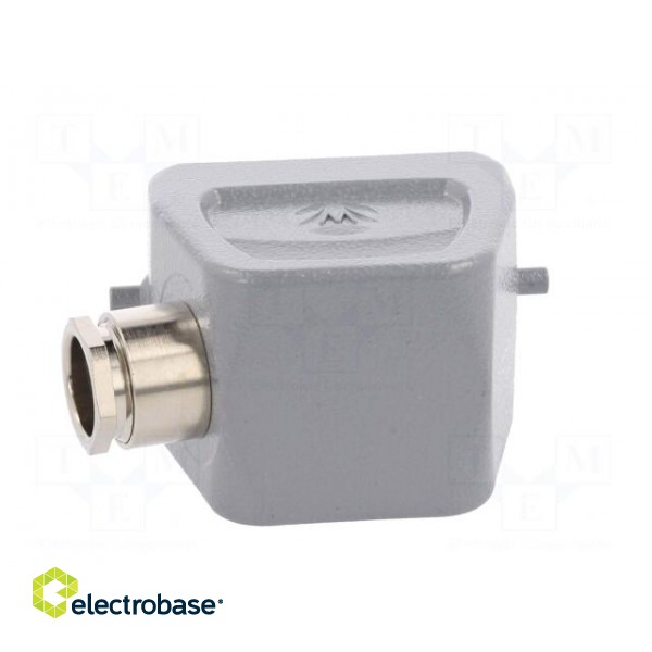 Enclosure: for HDC connectors | size 6 | Pitch: 44x27mm | for cable фото 5