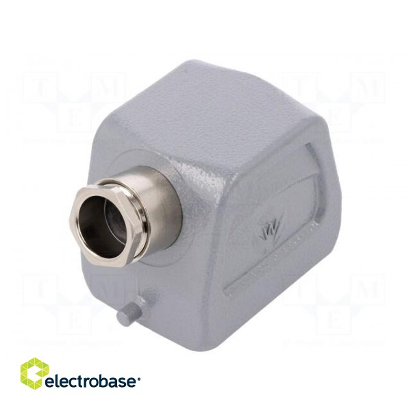 Enclosure: for HDC connectors | size 6 | Pitch: 44x27mm | for cable paveikslėlis 1