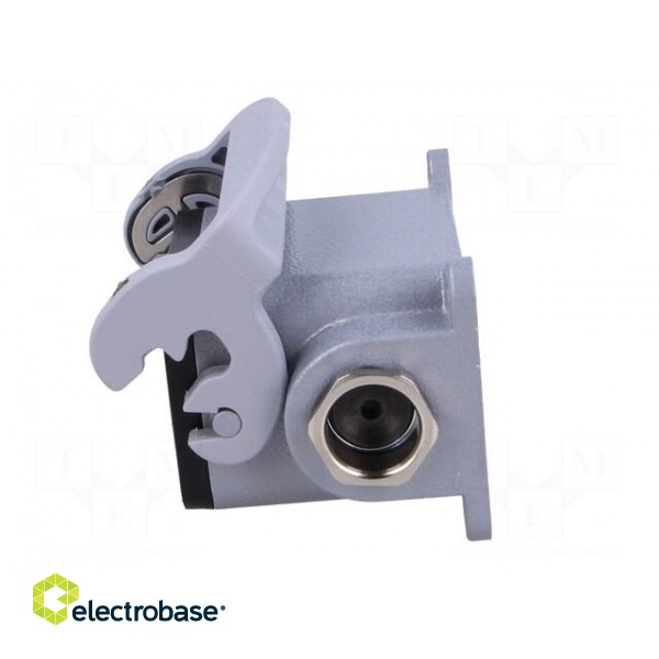 Enclosure: for HDC connectors | size 6 | Locking: with latch | M20 image 3