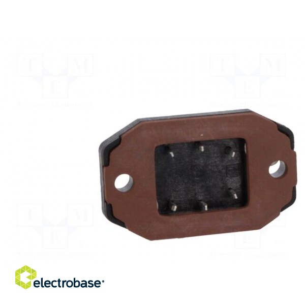Connector: rectangular | GO | socket | male | PIN: 6 | tinned | IP65 | black image 5