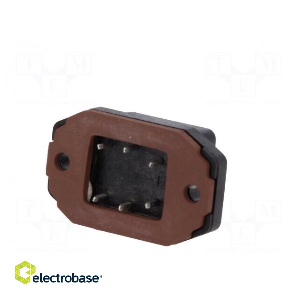 Connector: rectangular | GO | socket | male | PIN: 6 | tinned | IP65 | black image 6