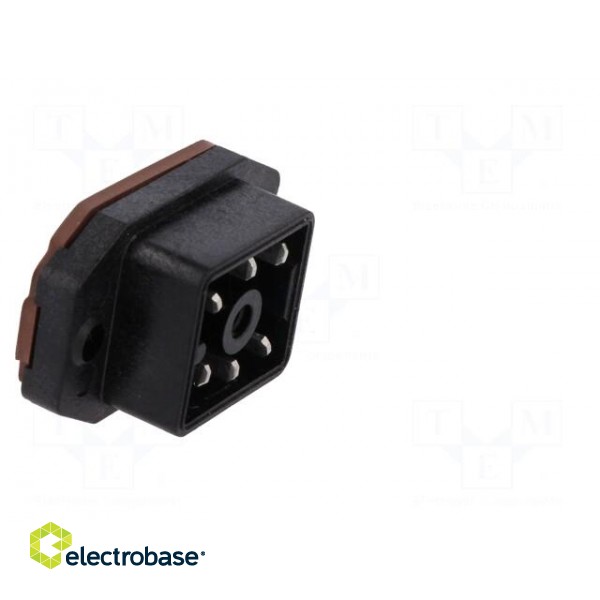 Connector: rectangular | GO | socket | male | PIN: 6 | tinned | IP65 | black image 8