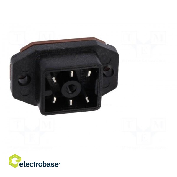 Connector: rectangular | GO | socket | male | PIN: 6 | tinned | IP65 | black image 9